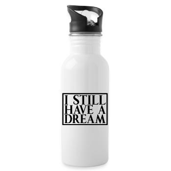 Antirassismus Rassismus Toleranz Menschenrechte - Trinkflasche mit integriertem Trinkhalm - Weiß - Rechts