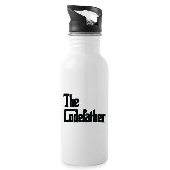 The codefather mafia funny - Water bottle with straw - white - Right