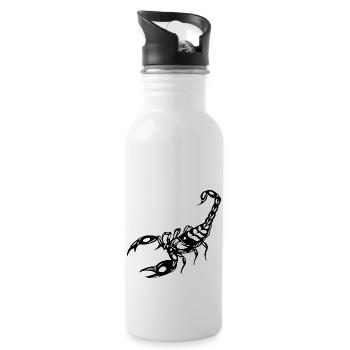 SCORPION - Water bottle with straw - white - Right