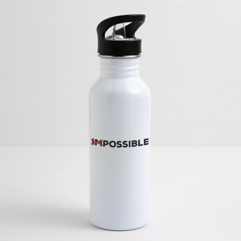 possible possible feasible way out solution Optimist yes Water bottle with straw