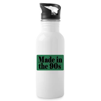 Fabriqué dans les années 90 - Gourde avec paille intégrée - blanc - Droite