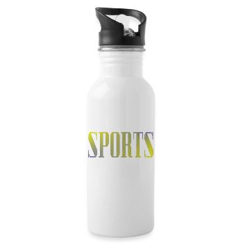 Sports - Water bottle with straw - white - Right