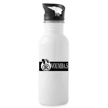 VOUMBA. S JUS - Trinkflasche mit integriertem Trinkhalm - Weiß - Rechts