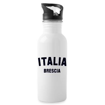 BRESCIA Italia Italien Italie - Gourde avec paille intégrée - blanc - Droite