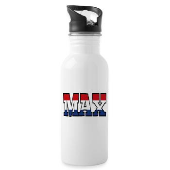 Max 33 für alle Rennfans * - Trinkflasche mit integriertem Trinkhalm - Weiß - Rechts