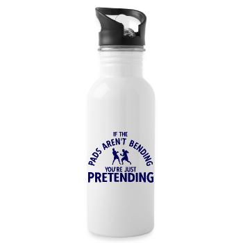 Boxsport Boxing - Trinkflasche mit integriertem Trinkhalm - Weiß - Rechts