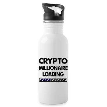 Bitcoin Trading Crypto Stocks - Gourde avec paille intégrée - blanc - Droite