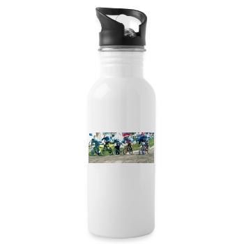 bmx race - Gourde avec paille intégrée - blanc - Droite