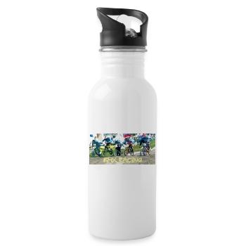 bmx - Gourde avec paille intégrée - blanc - Droite