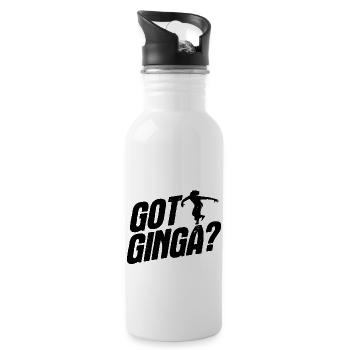 Capoeira - Trinkflasche mit integriertem Trinkhalm - Weiß - Rechts