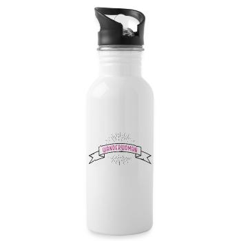 Wanderwoman Banderole Bow - Water bottle with straw - white - Right