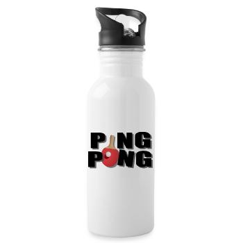 Ping pong - Water bottle with straw - white - Right