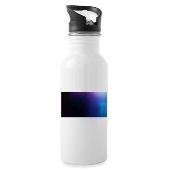 Black Lights19 - Trinkflasche mit integriertem Trinkhalm - Weiß - Rechts