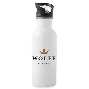 Wolff - Gourde avec paille intégrée - blanc - Droite