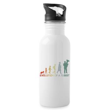 Development of a tuba player - Water bottle with straw - white - Right