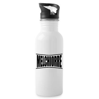 Melchiorre t-shirt t-shirt idée cadeau - Gourde avec paille intégrée - blanc - Droite