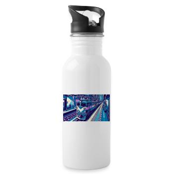 Train 2 4 - Water bottle with straw - white - Right