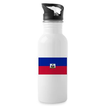 Haïti - Gourde avec paille intégrée - blanc - Droite