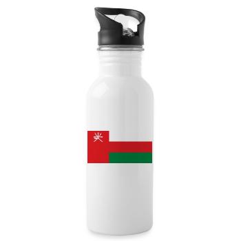 Oman - Trinkflasche mit integriertem Trinkhalm - Weiß - Rechts