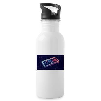 Konsole 80 - Trinkflasche mit integriertem Trinkhalm - Weiß - Rechts