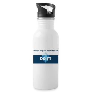 Do It! Eisberg Motivation - Gourde avec paille intégrée - blanc - Droite