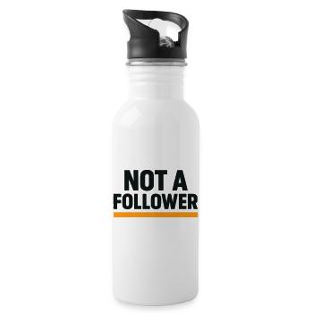 Not following the group Style Contraconformist - Water bottle with straw - white - Right