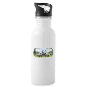 Savo Guys Duo 1 By Nature - Trinkflasche mit integriertem Trinkhalm - Weiß - Rechts