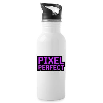 Pixel Perfect Lettering Gamer - Water bottle with straw - white - Right