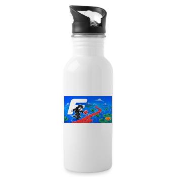 Floateers 2 - Trinkflasche mit integriertem Trinkhalm - Weiß - Rechts