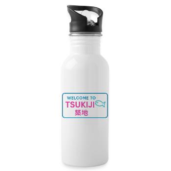 Welcome to Tsukiji - Gourde avec paille intégrée - blanc - Droite