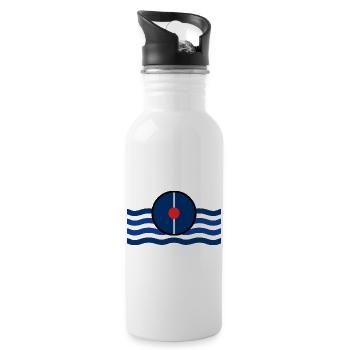 Beret de marin 01 - Gourde avec paille intégrée - blanc - Droite