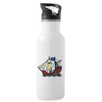 Corsair - Water bottle with straw - white - Right