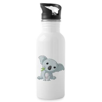 Little koala bear - Water bottle with straw - white - Right