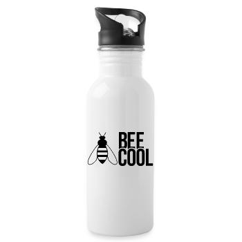 cool - Trinkflasche mit integriertem Trinkhalm - Weiß - Rechts