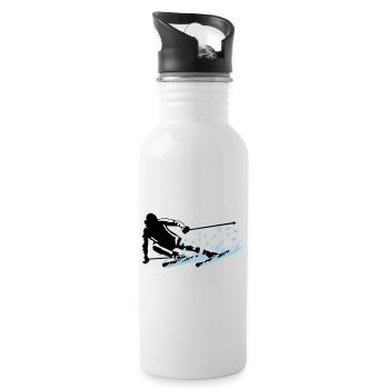 Ski, skiing - Water bottle with straw - white - Right