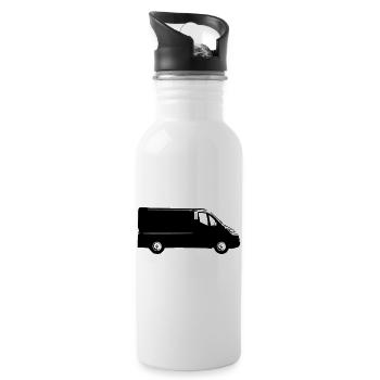 bus2 - Water bottle with straw - white - Right