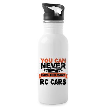 You Can Never Have Too Many RC Cars - Race - Water bottle with straw - white - Right