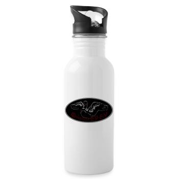 Logo Schwan 2 - Trinkflasche mit integriertem Trinkhalm - Weiß - Rechts