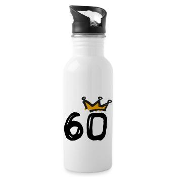 60e anniversaire Krone - Gourde avec paille intégrée - blanc - Droite