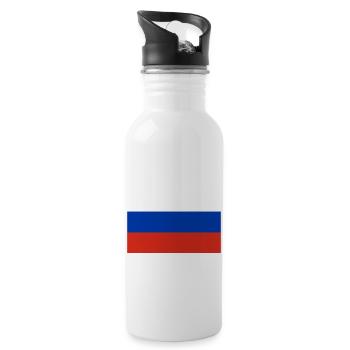 Russia - Water bottle with straw - white - Right