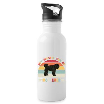 Best Bouvier des Flandres mom ever dog lovers - Water bottle with straw - white - Right