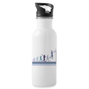 Basketball Sports Evolution for BBall Lovers Dunk - Water bottle with straw - white - Right