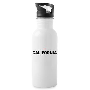 CALIFORNIA - Water bottle with straw - white - Right
