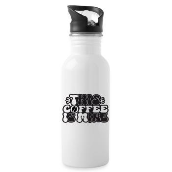 This Coffee Is Mine - Trinkflasche mit integriertem Trinkhalm - Weiß - Rechts