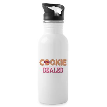 Cookie dealer - Water bottle with straw - white - Right