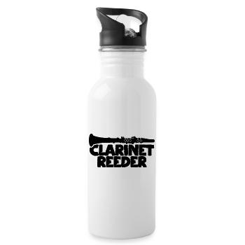 Clarinet mouthpiece - Water bottle with straw - white - Right