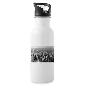 Chrysler Building 1932 - Water bottle with straw - white - Right