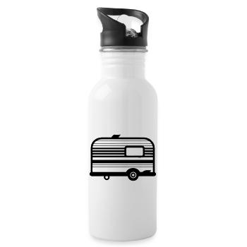 Small caravan - Water bottle with straw - white - Right