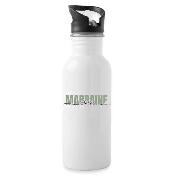 Dear Godmother - Godmother Gift - Water bottle with straw - white - Right