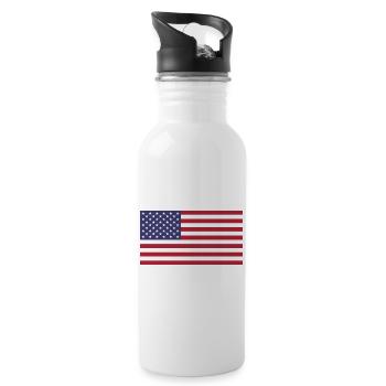 United States - Water bottle with straw - white - Right
